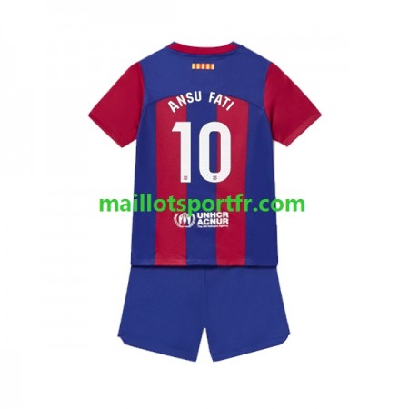 Maillot de Foot FC Barcelone Ansu Fati 10 Enfant Domicile 2023/24